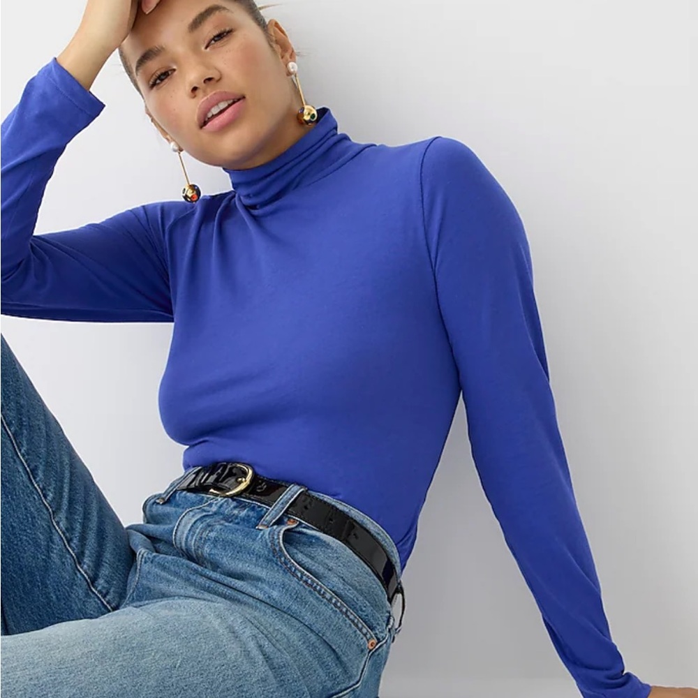 j crew turtleneck (green!)